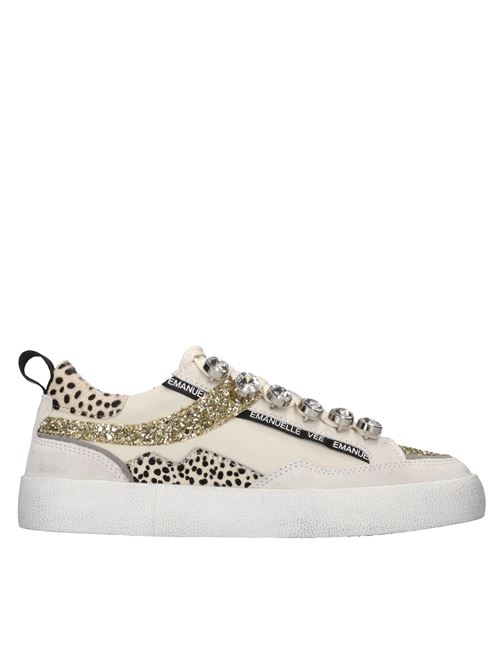 Sneakers in pelle,cavallino,glitter e strass EMANUELLE VEE | 451P-300-10-P011CBMCN